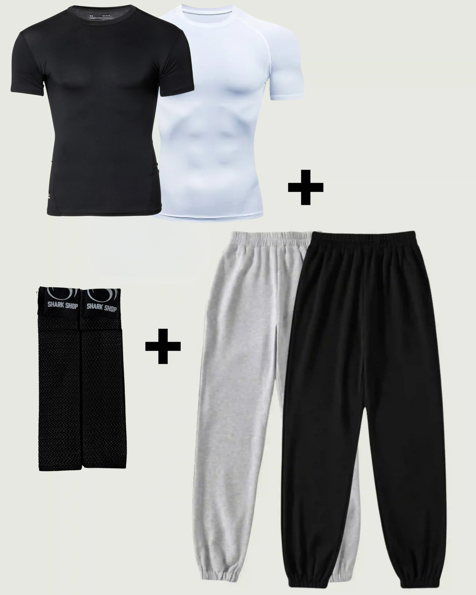 Compression shirt + Jogger + Straps